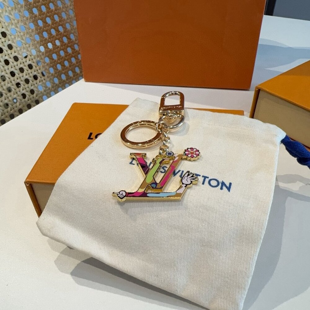 Louis Vuitton Colorful LV Logo Keychain